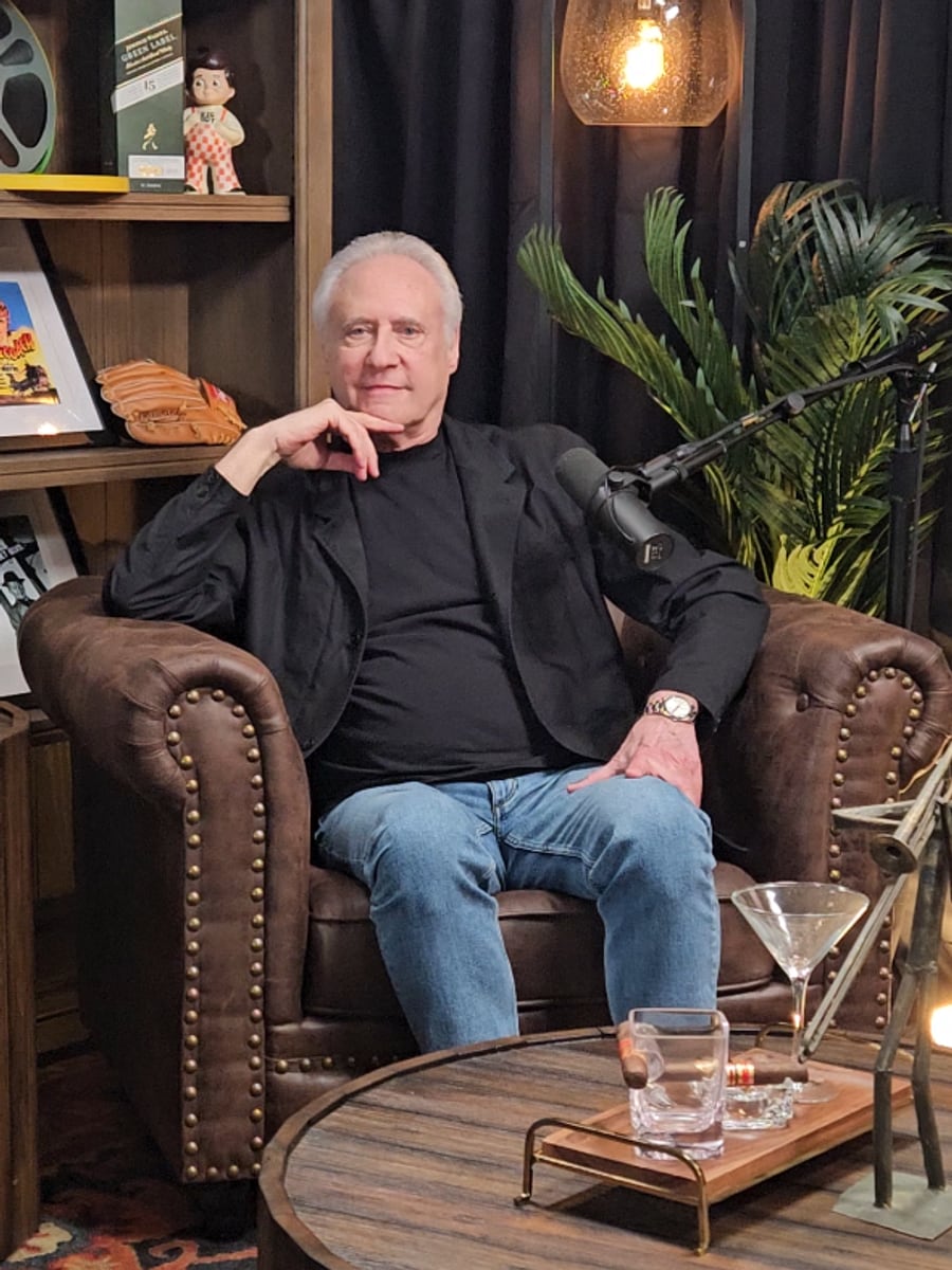 Brent Spiner in the Dropping Names studio